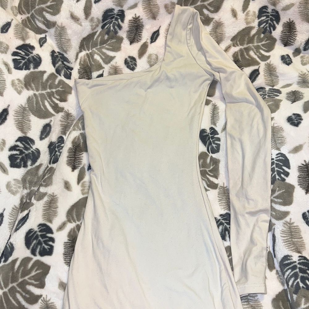 Beige Midi Dress,